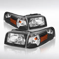 Autozensation Headlights For 2006-2011 Mercury Grand Marquis Black
