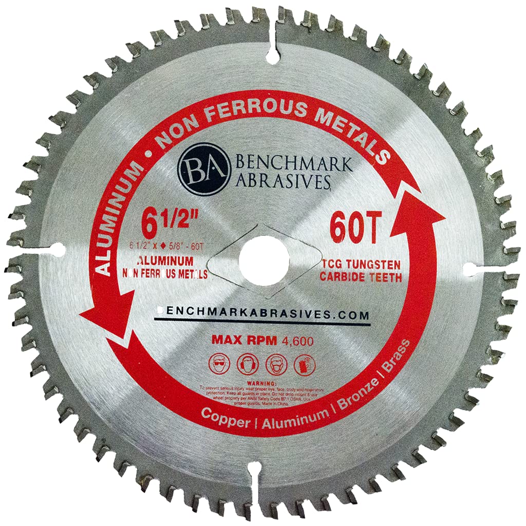 Benchmark Abrasives 6 1/2" TCT Circular Saw Blade, 60 Teeth