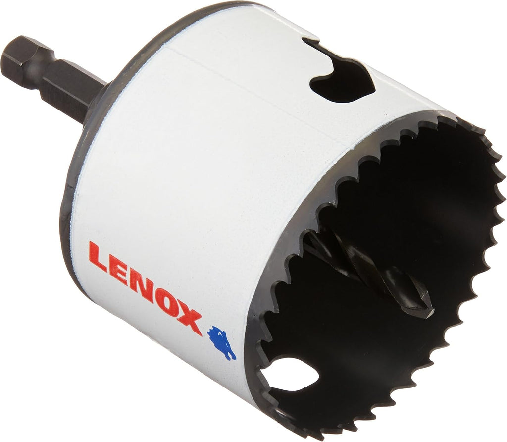 Lenox Speed Slot 1772954 Hole Saw, 2-1/2 in Dia, 1-1/2 in D Cutting, HSS Cutting Edge