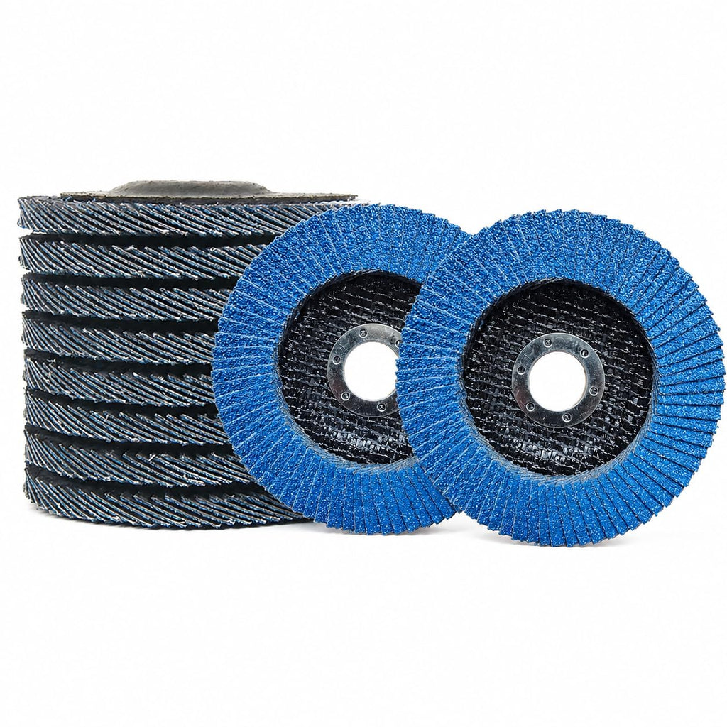 ADVX 10 Pcs Flap Discs 4.5 x 7/8 Inch Flap Sanding Disc (60#)