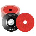 ABRAPRO 4.5" x7/8" Ceramic Resin Fiber Sanding Discs 60 Grit -25Pcs