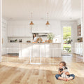 190" Modular Foldable Baby Playpen & Safety Activity Yard with Locking Walk-Through Gate for Infants & Toddlers