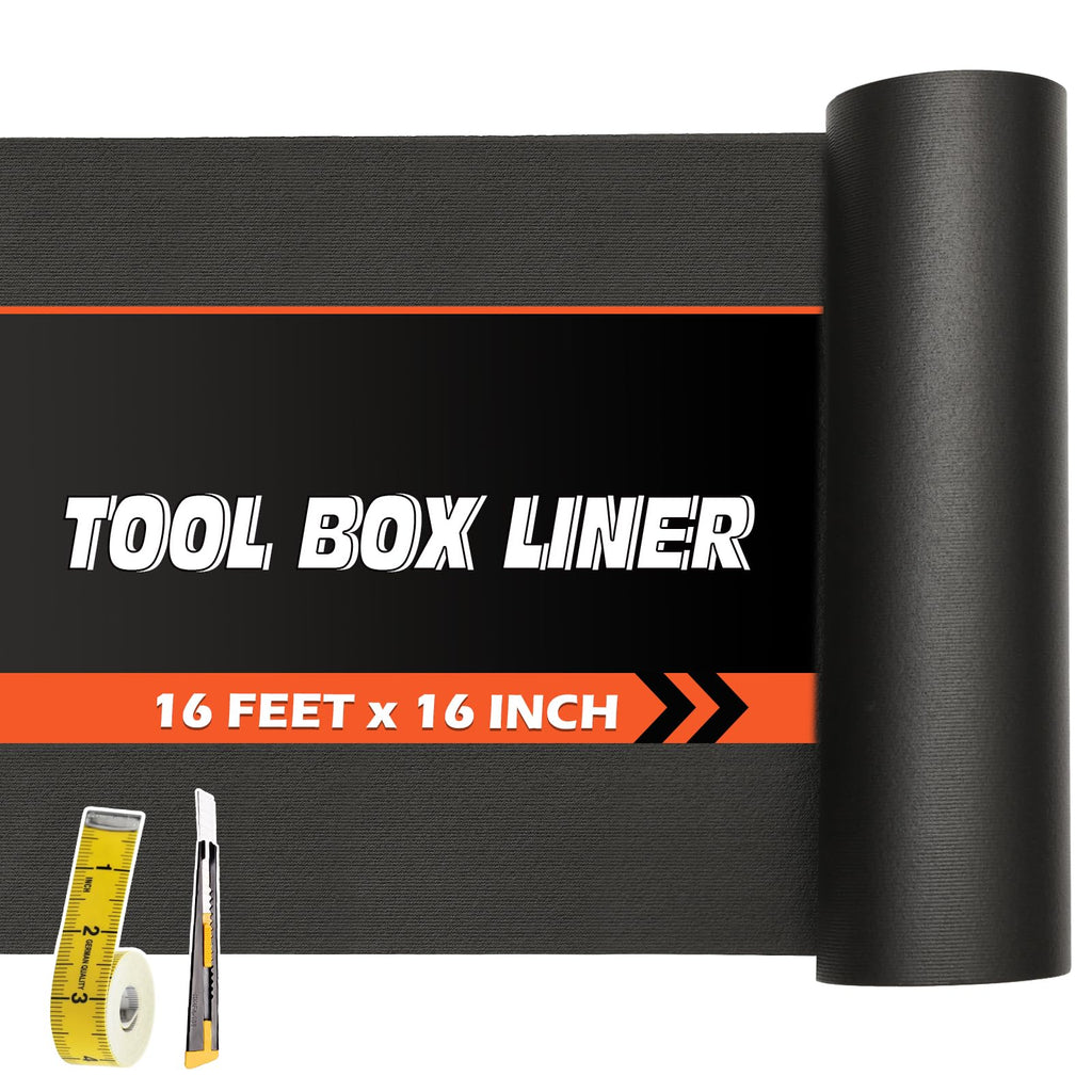 Professional Grade Tool Box Liner Heavy Duty Non-Slip Drawer Liner Black