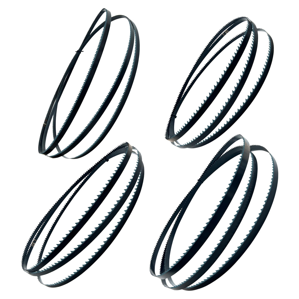 FOXBC 59-1/2" Bandsaw Blades 4 Pack, 1/4", 3/8" & 1/2" Widths, 6 & 14TPI