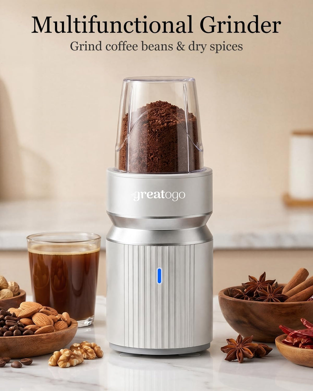 Smoothies Blender, 1000W High Power Household Kitchen Countertop Blender for Protein and Shakes, Personal Smoothie