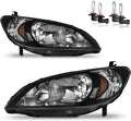 Headlights Assembly for 2004-2005 Honda Civic 2/4Door