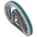 Kozelo 10 Pcs Sanding Belts 3/8 x 21 Inch 40 Grit Zirconia