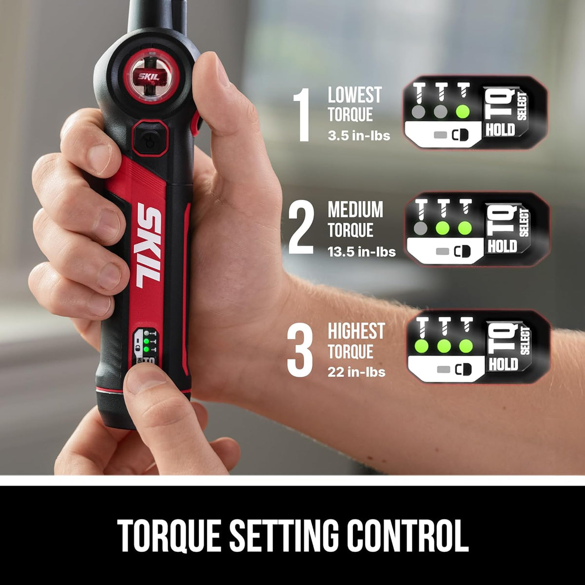 Twist 2.0 Rechargeable 4V Screwdriver with Pivoting Head, Torque Setting, USB-C Charging Cable & 2PC Bit Set-SD5619-01