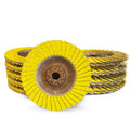CS Unitec PLANTEX SunFire Ceramic Trimmable Flap Disc, Eco-Friendly Hybrid 40/60 Grit Grinding Wheel, 5" Dia., 5/8" x 11 Hub, Type 29, Made in Germany, 10 Pack Abrasive Wheels