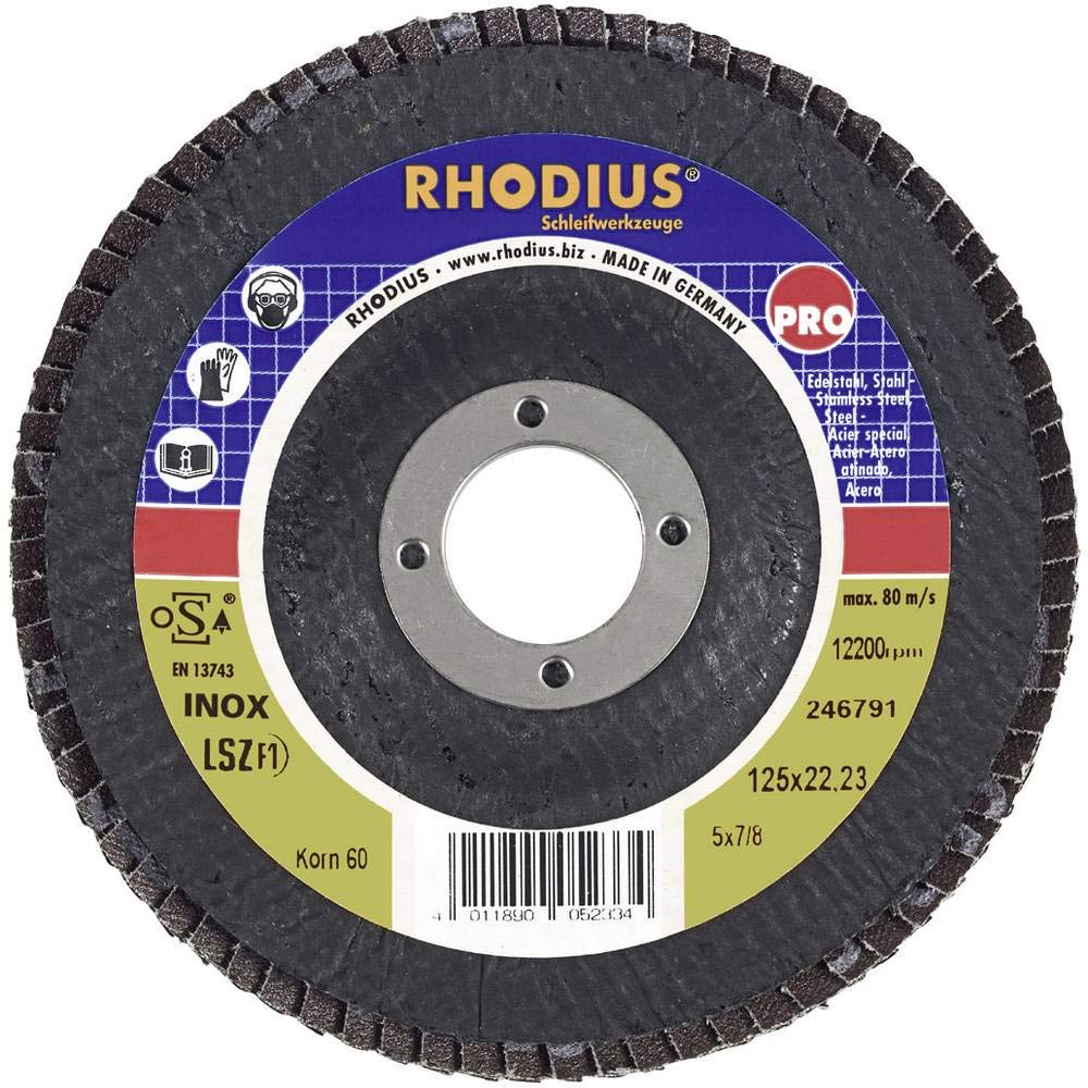 Rhodius 205587 Sheet abrasive disc LSZ F1 diameter 125 mm inner diameter 2.2 cm 1 piece