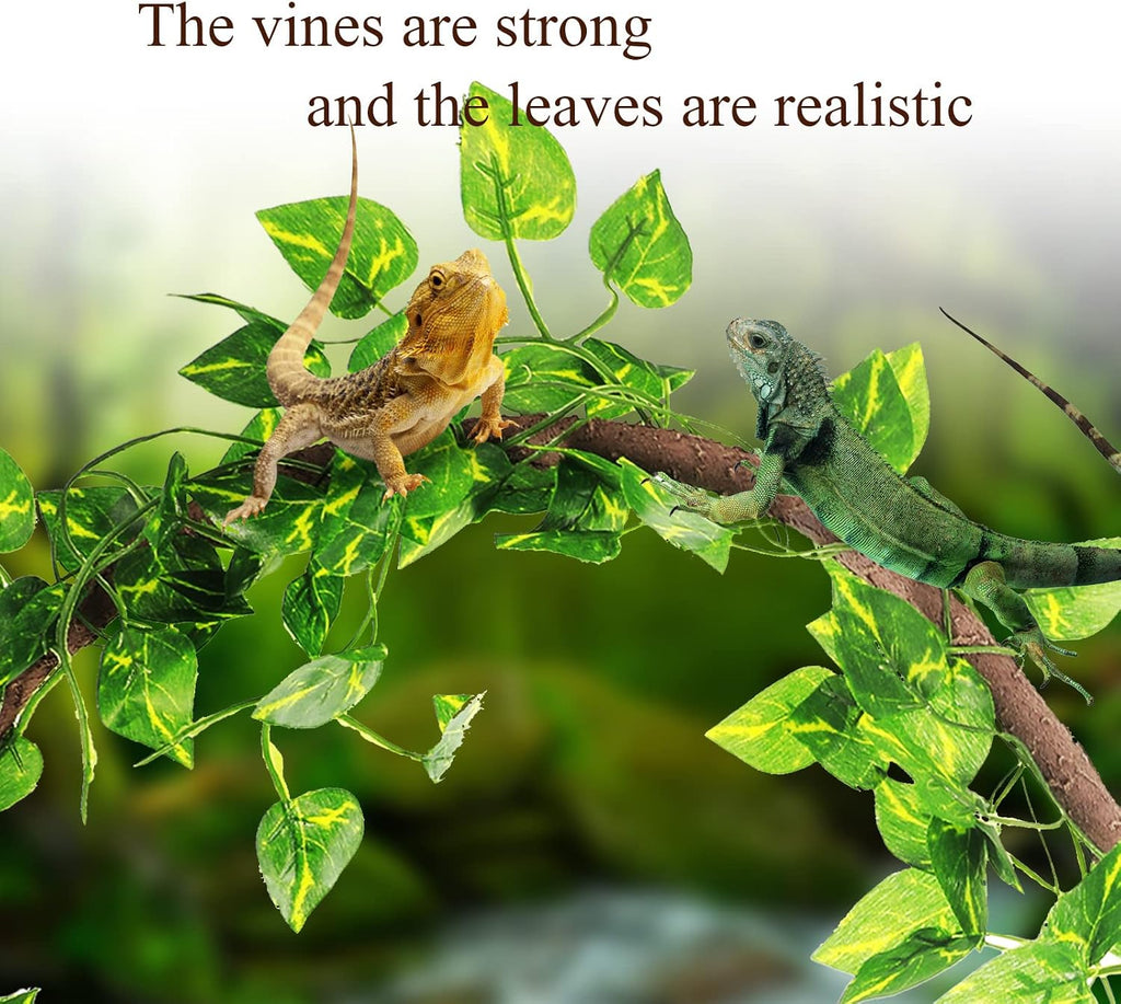 4 Pcs Reptile Vines Flexible Bendable Jungle Climbing Terrarium