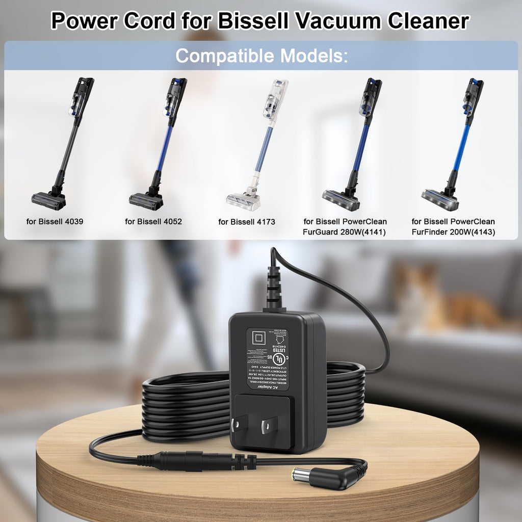 29.4V Adapter Charger for Bissell 4039 4052 4173 Cordless Vacuum Cleaner
