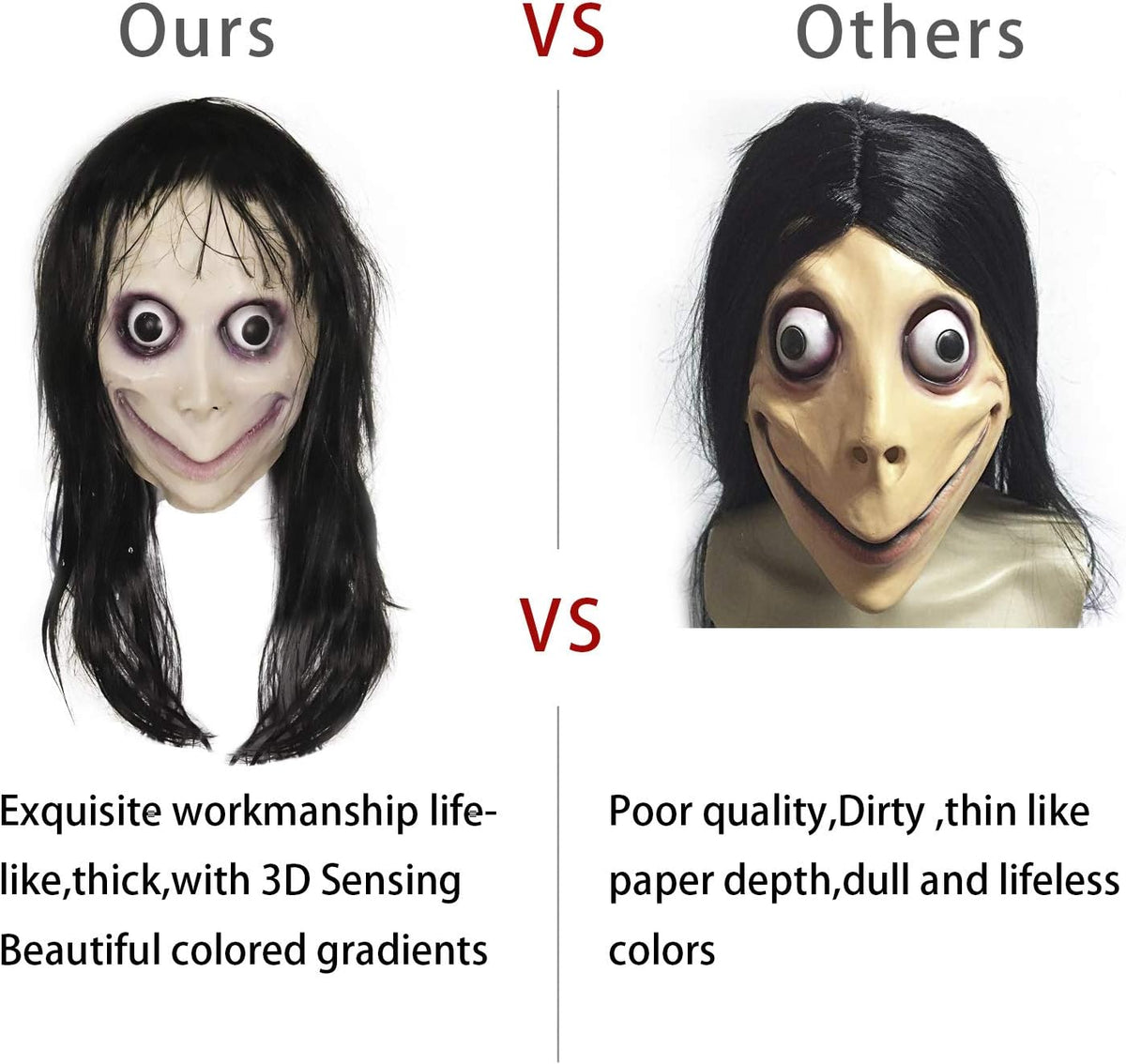 MOMO Mask for Adult Horror Devil Mask