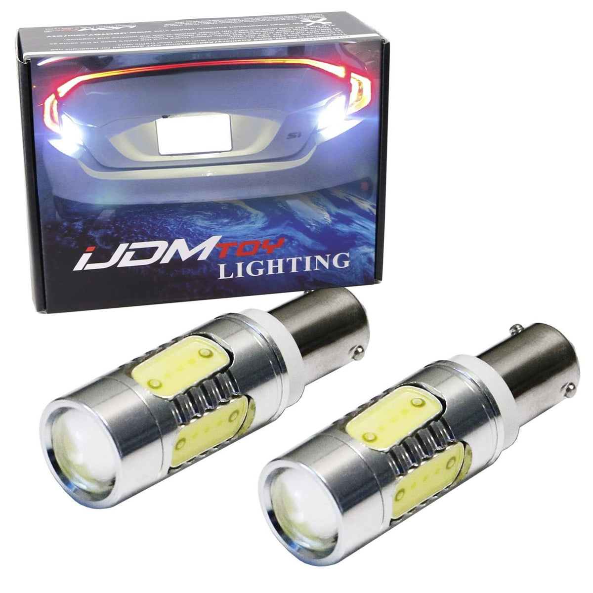 iJDMTOY LED Backup Reverse Light Replacement Bulbs For Honda Civic Coupe