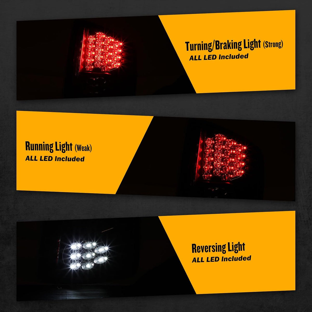 LED Tail Lights for 1994-2004 Chevy S10/ 1994-2004 GMC Sonoma