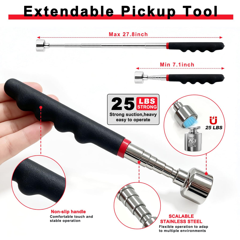 4‑Piece Magnetic Tool Mat Set,Flexible Heavy Duty Magnetic Parts Holder