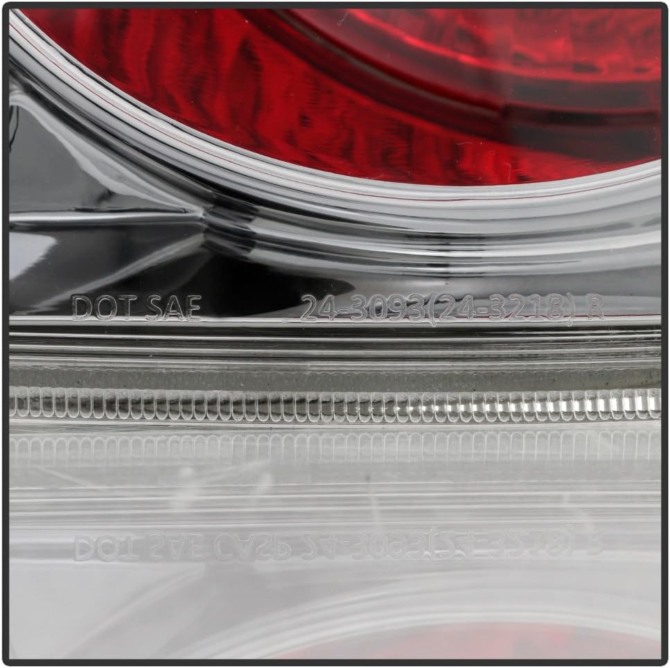 ACANII - For 2002-2006 Nissan Altima Chrome Housing Tail Lights Rear Brake Lamps Replacement Driver & passenger Side
