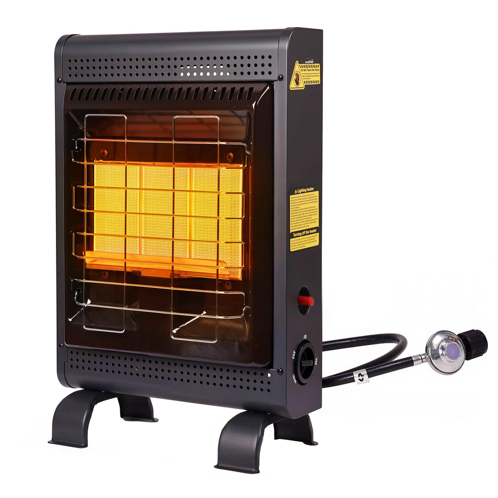 Propane Heater Indoor and Outdoor,18000 BTU Propane Patio Heater with ODS & Tip-over Protection, Outdoor Heaters with