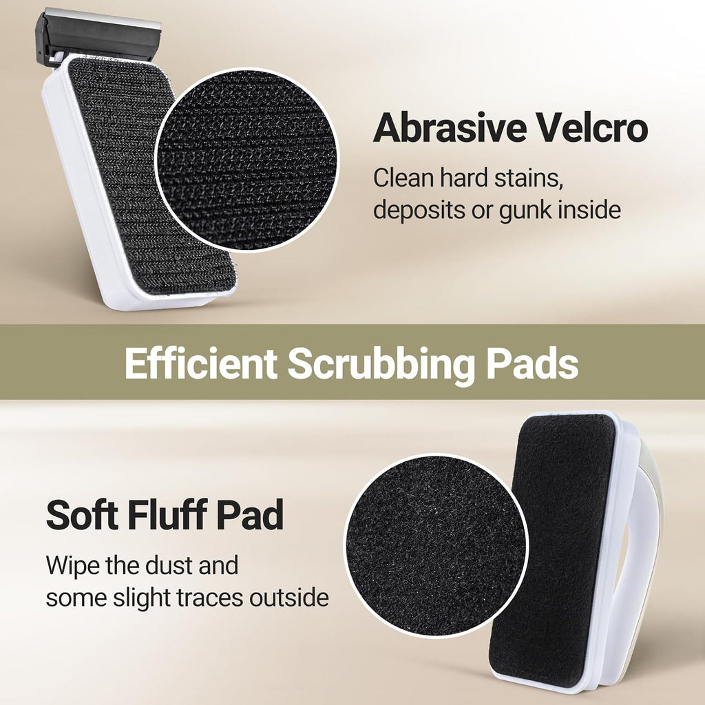 Aquarium Magnet Glass Cleaner, Magnetic Fish Tank Cleaner with Algae Scraper, Double Sided Cleaning Scrubber Brush