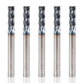 XYunEnZ 3/16" 4 Flute Roughing End Mill AlTiN Coated Carbide, 5Pcs