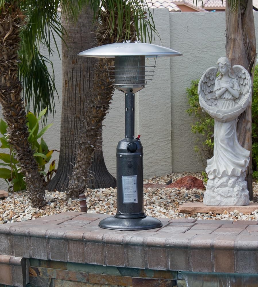 Portable Tabletop Patio Heater, 11000BTU, Propane Outdoor Heater, Variable Control, Anti-tilt Protection, Flameout