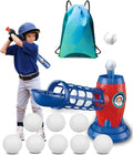 T Ball Set for Kids Toddlers, Electric Automatic Baseball Pitching Machine Pitcher Machines, Tee Ball Set Baseball
