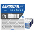 Air Filter 18x20x1 MERV 13 AC Filter, HVAC, Furnace Filter, 6 Pack