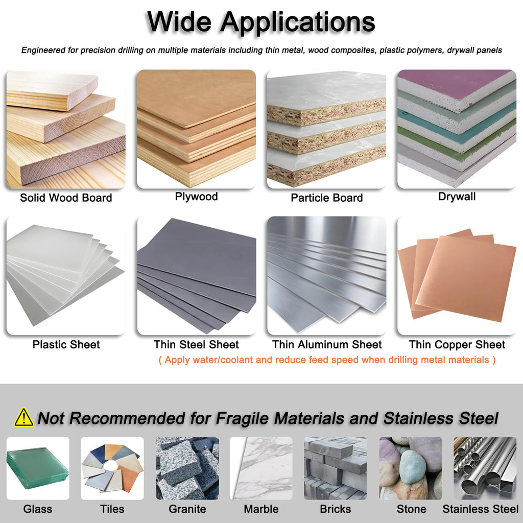 VIKITON 2-3/8 inch Hole Saw for Wood, Metal, Plastic & Drywall, with Arbor