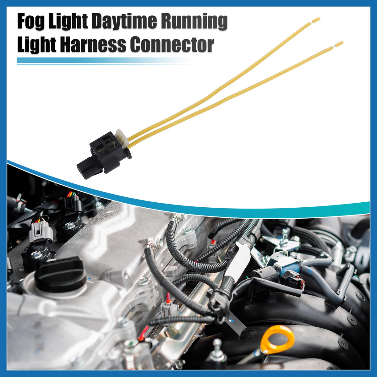 A ABSOPRO 2pcs Fog Light DRL Harness Connector for Mercedes Benz 08-19