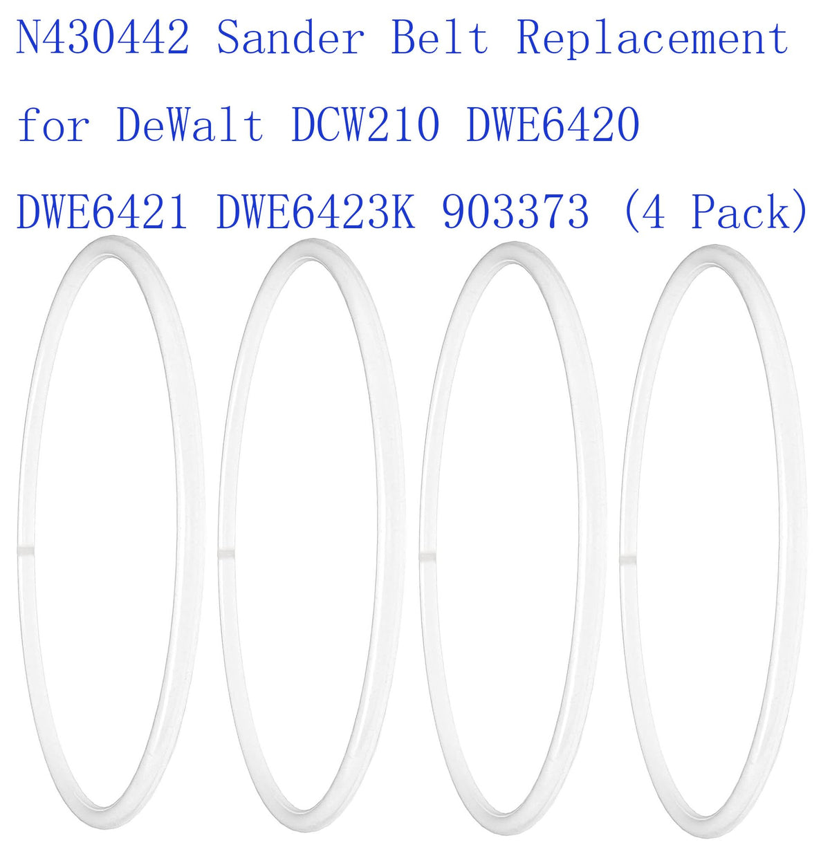 (4 Pack) N430442 Sander Belt for DeWalt DCW210 DWE6420