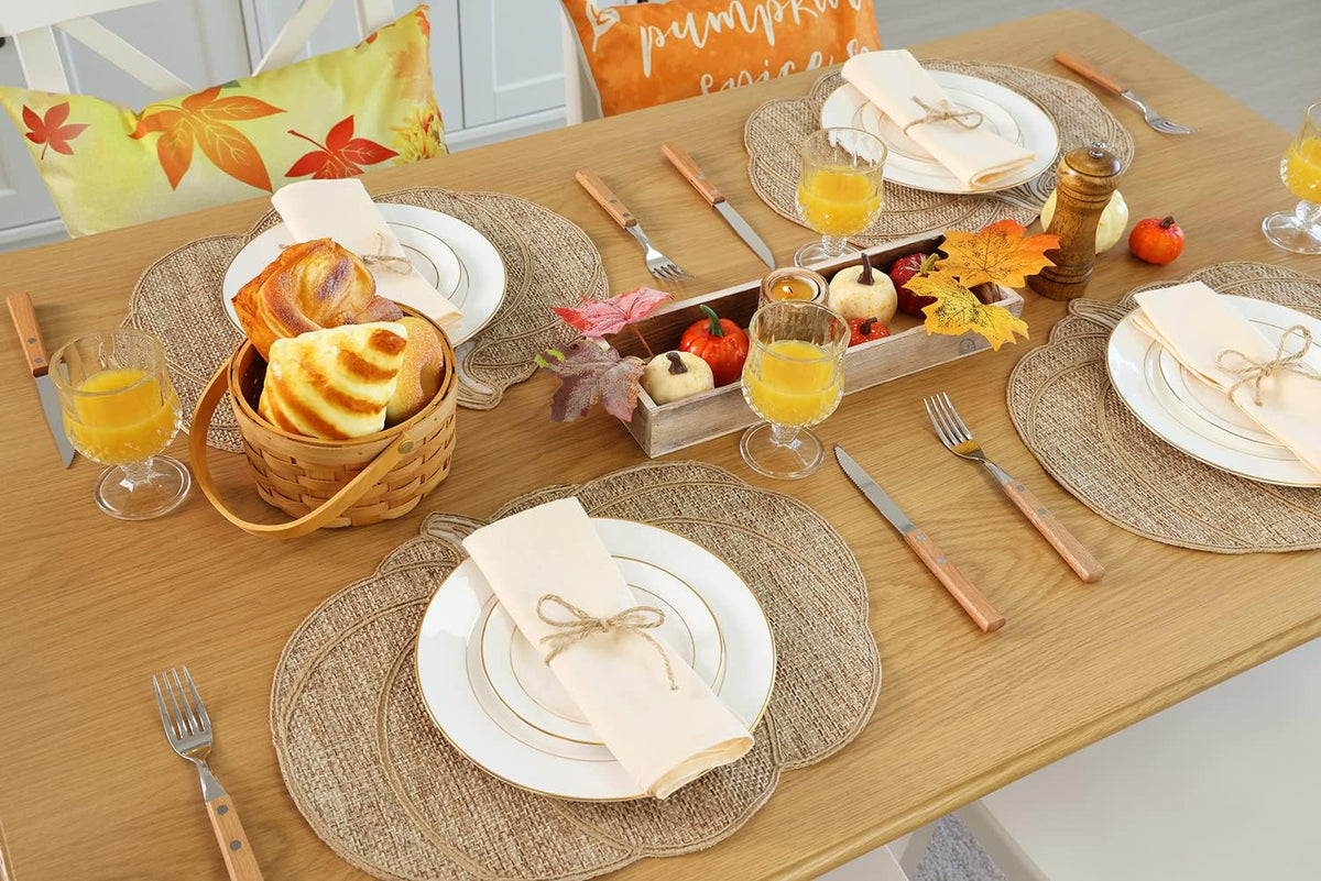 Fall Placemats Set of 4 – Pumpkin Placemats