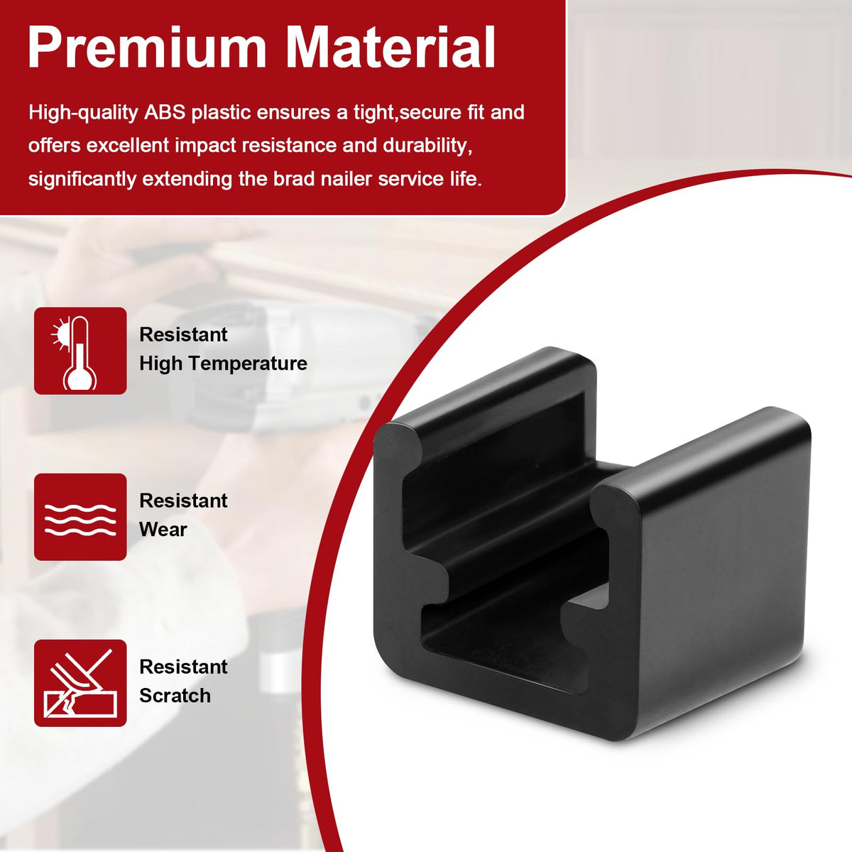 894742 Brad Nailer Nose Cushion Fits Porter Cable, No Mar Tip, 6 Pack