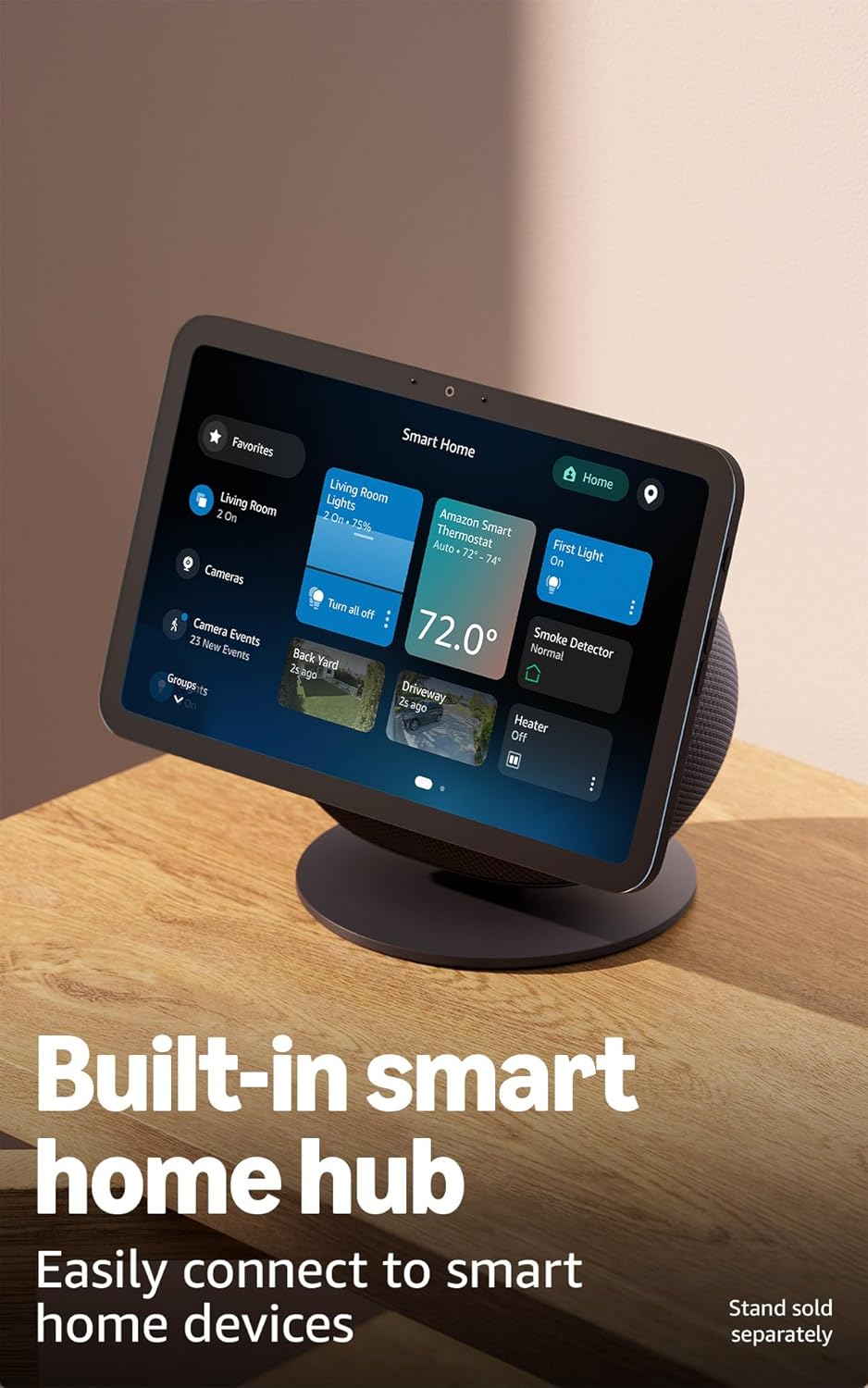 Echo Show 8 (newest model), Vibrant HD 8.7" display with spatial audio, Designed for Alexa+, Graphite