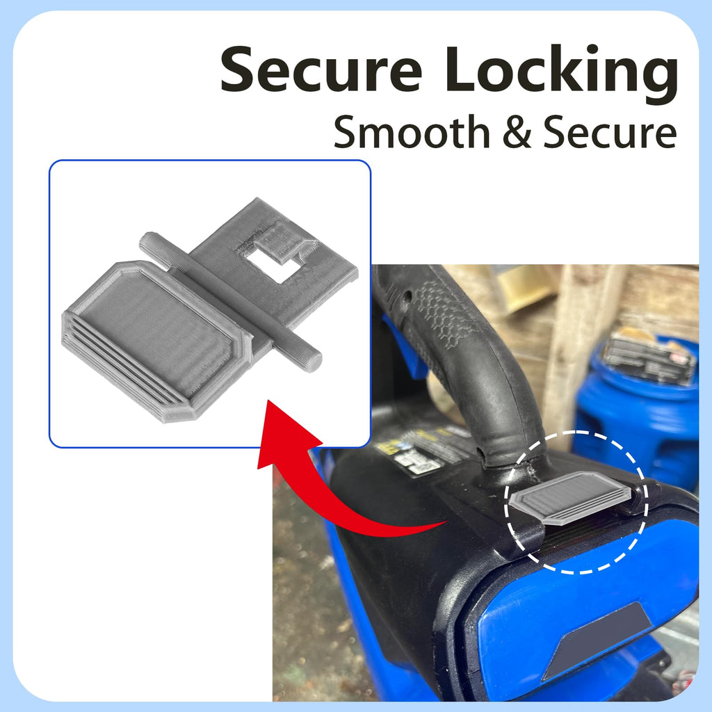 Replacement Battery Latch Compatible with Kobalt 40V Outdoor Equipment, Secure Locking Clip for Leaf Blowers 2pc (Blue)