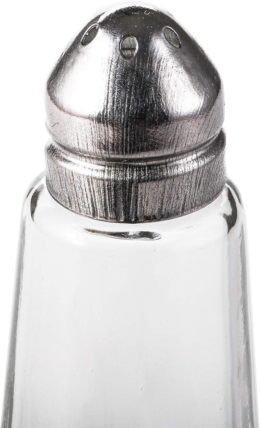 12 Pieces Salt and Pepper Shaker Set, 1 oz Tower Glass Body Mini Restaurant Shakers with Stainless Steel Lids, Clear