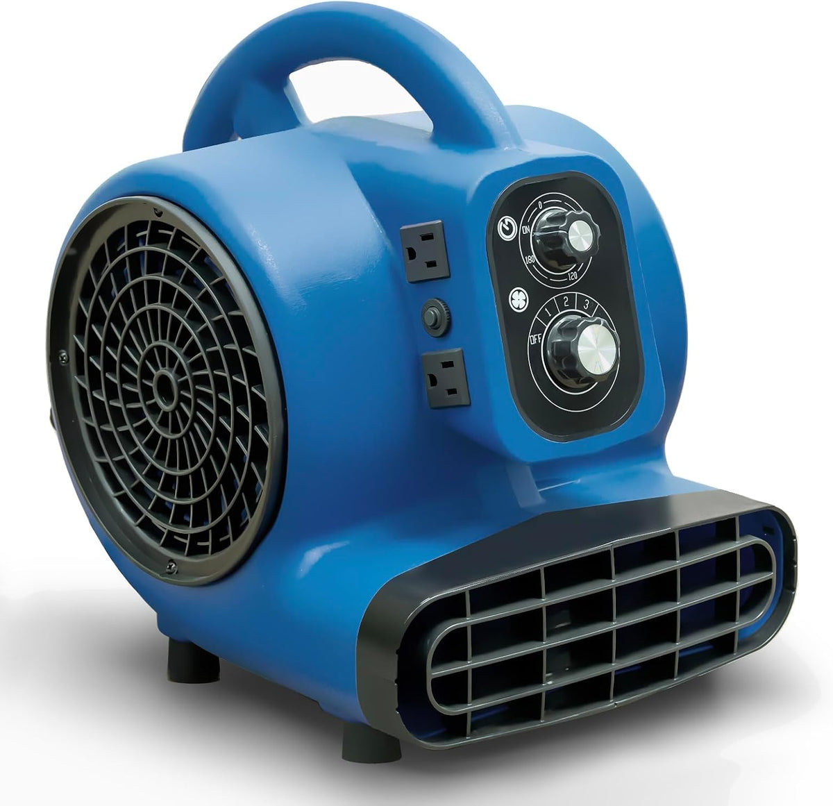 Air Mover, 1/4 HP 1000 CFM Carpet Dryer for Cooling and Ventilating, Portable Floor Blower Fan with 4 Blowing Angles