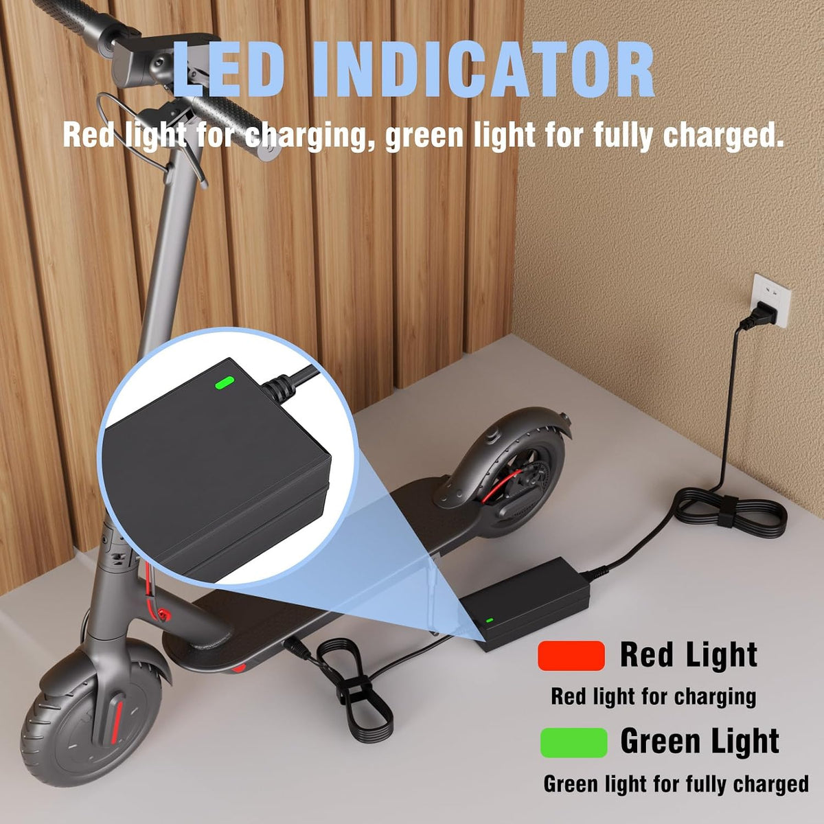 24V 2A Male 3-Pin XLR Charger Compatible with Jazzy Power Chair, Pride Mobility, Shoprider, Drive Medical, Bladez, Go Go Elite Traveller
