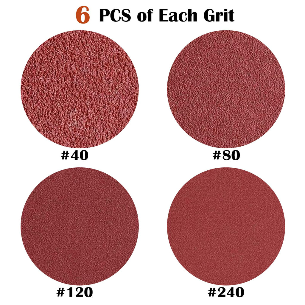 3 x 21Inch Aluminum Oxide Sanding Belts,6Each of 40 80 120 240 Grits,24 Pcs