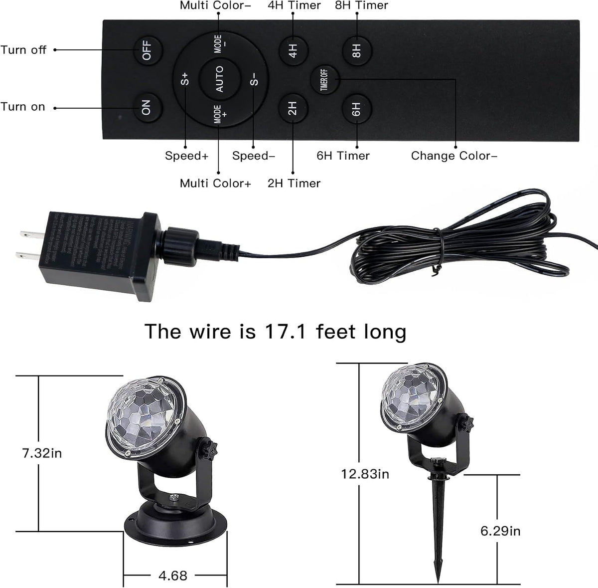 Christmas Halloween Projector Lights Outdoor, Projector Lights Outdoor Decorations for Yard, 15 Colors Water Wave