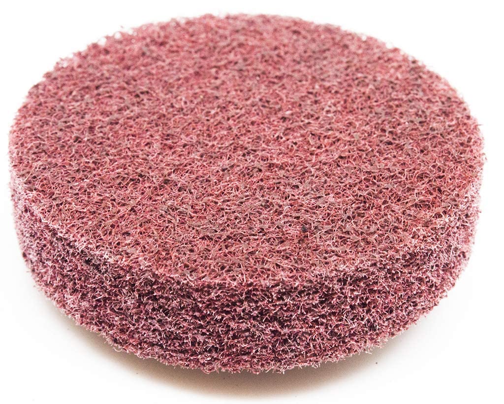 Benchmark Abrasives 2 Inch Sanding Discs Quick Change Aluminum Oxide Surface Preparation Wheels Polishing Wheel for Drill, Die Grinder Sanding Disc Paint Stripper & Removal - (10 Pack), Maroon - Fine