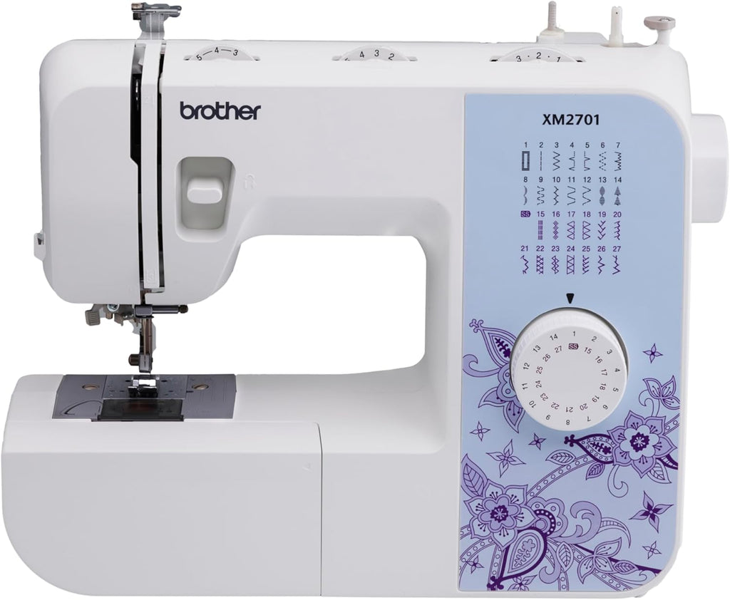 Sewing Machine, XM2701, Portable Sewing Machine, 27 Stitches | Easy sewing machine with 6 sewing feet, auto needle