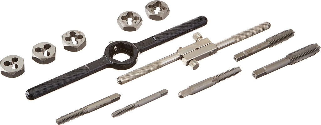 Irwin Industrial Tools 24612 Fractional Tap and Hex Die Set, 12-Piece