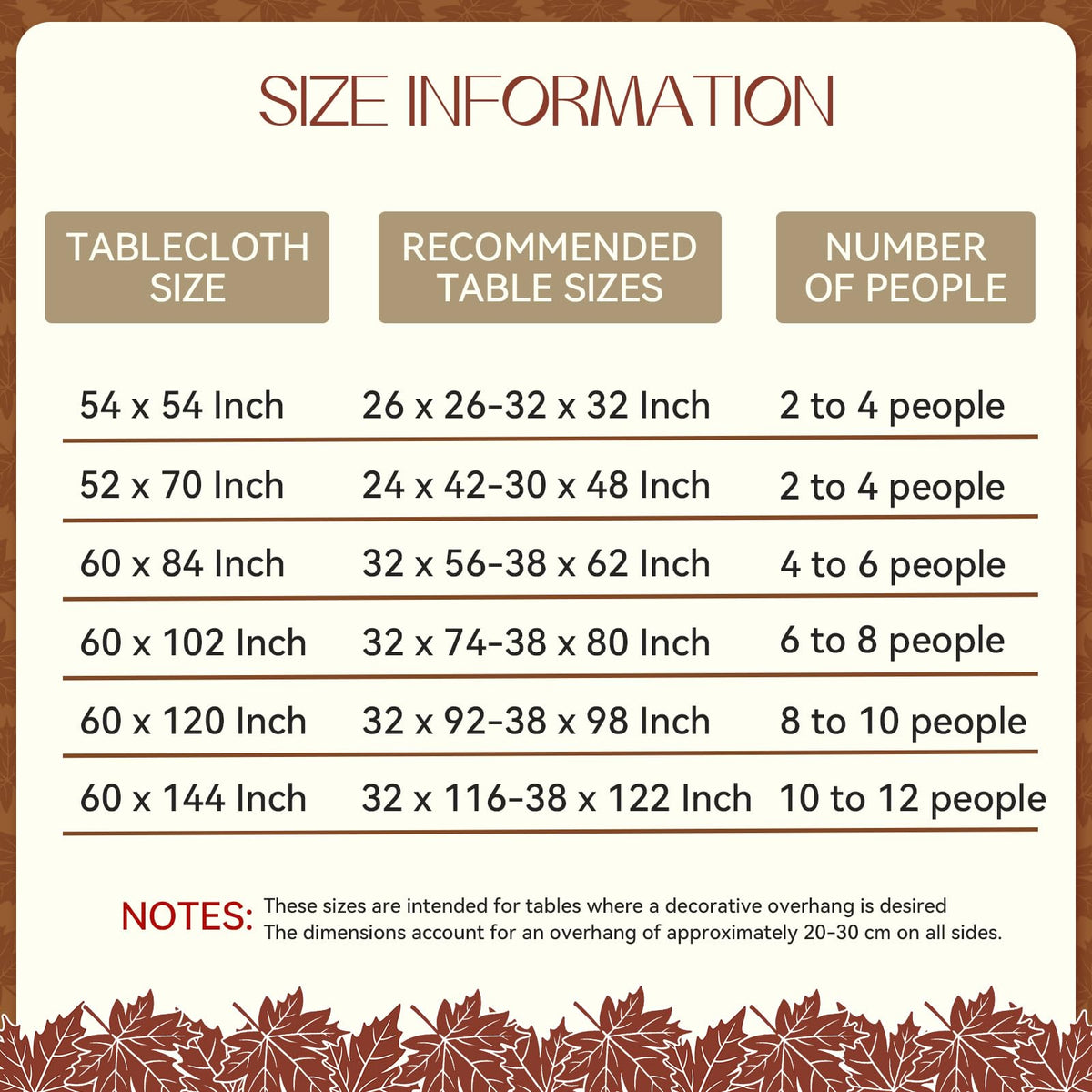 Fall Thanksgiving Rectangle Tablecloth 60 x 84 Inch, Orange