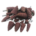 JUNLIXN 20 Pcs 1/4" Shank Cone Shape Drill Flap Sander Kits