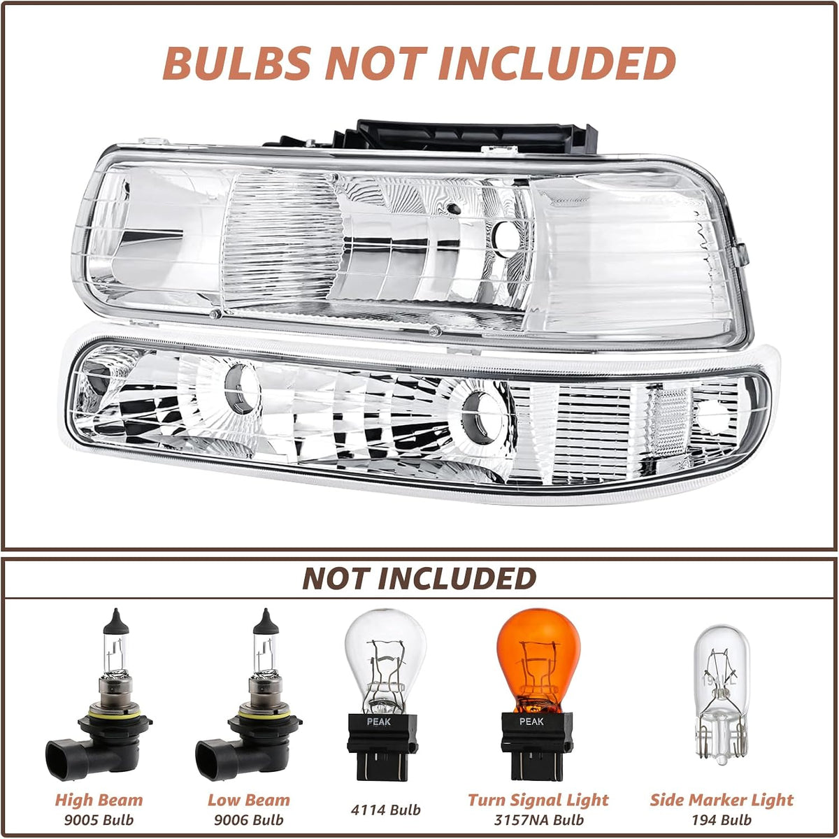 Headlights Assembly Compatible with 1999 2000 2001 2002 Chevy Silverado