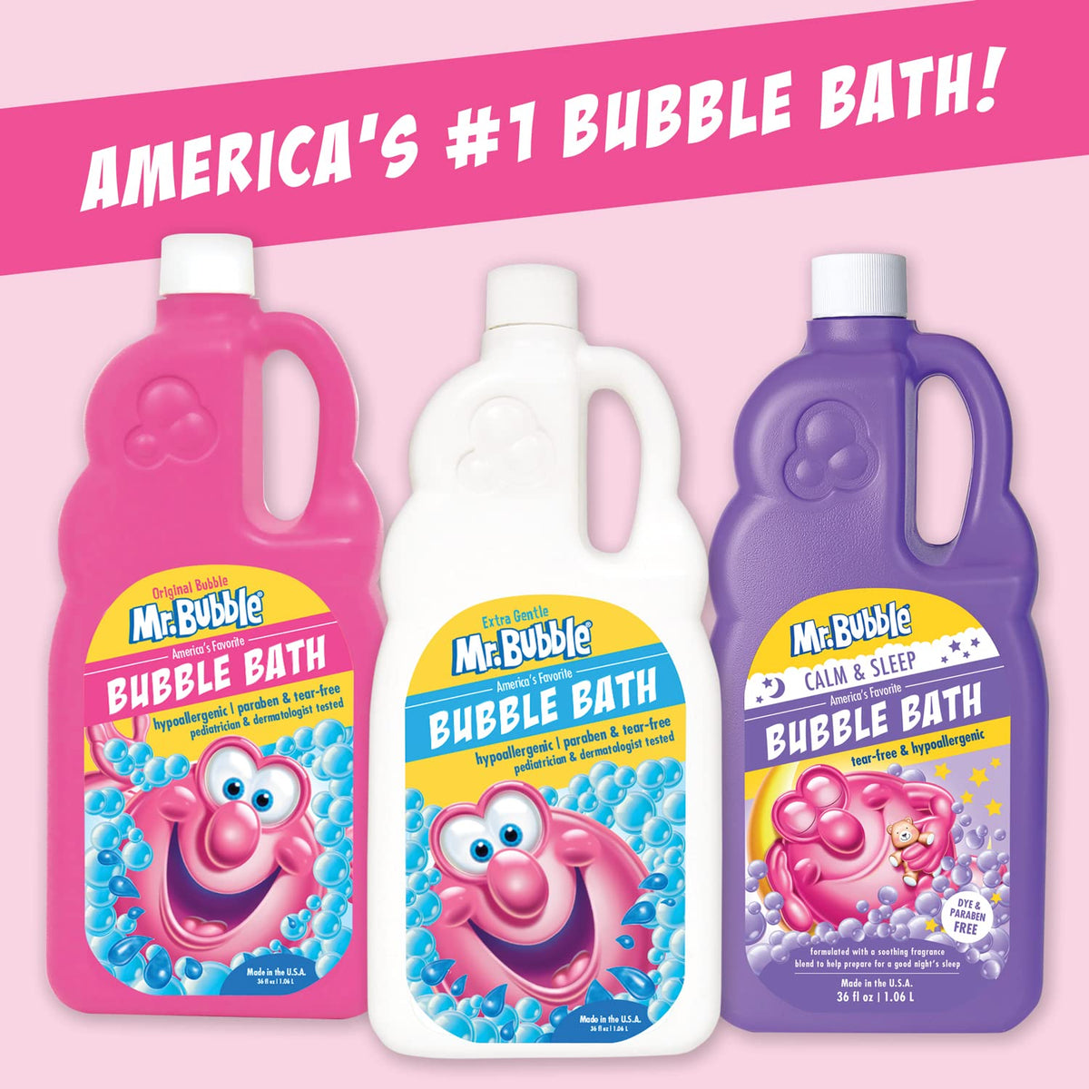 Extra Gentle Bubble Bath - Hypoallergenic, Tear Free Bubble Bath Solution Perfect for Sensitive Skin (Pack of 2