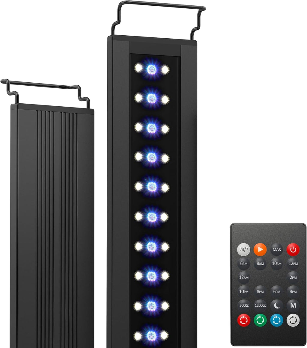 C10 24/7 LED Aquarium Light for Plants, 48-60 Inches, Full Spectrum Fish Tank Light with Timer, Brightness Adjustable