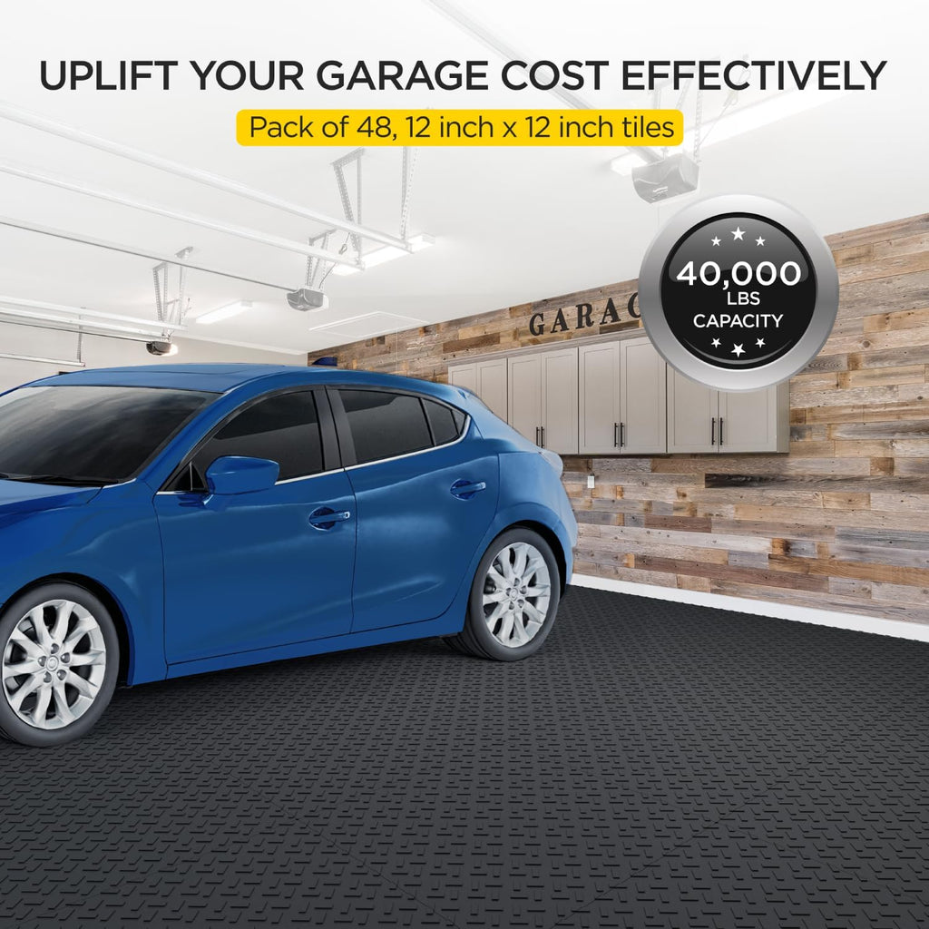 Garage Floor Tiles Interlocking Garage Flooring for Car Modular PlasticTile