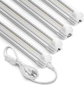 Barrina T8 LED Shop Lights 2FT, 20W 3000LM 5000K, 4 Pack, High Output Tube
