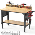 48" Work Bench with Wheels 2200 LBS Capacity Adjustable Height